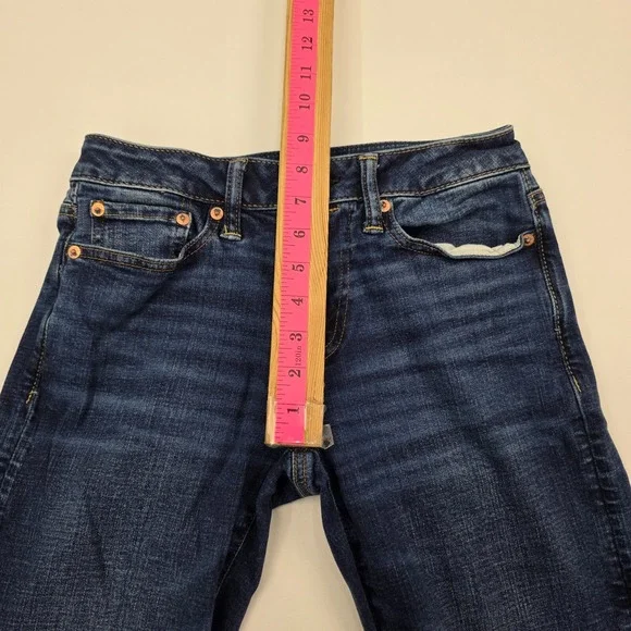 Mens Dark Wash Bootcut Jeans 26x28 Stretch Denim Casual Everyday Wear - Picture 14 of 16